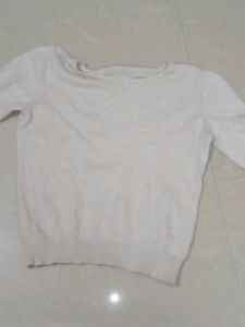 White Embellished Sweater