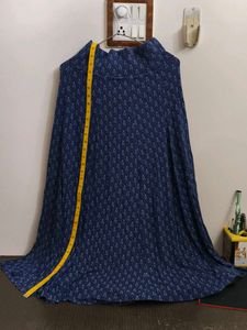 Navy Ethnic Butta Print Skirt