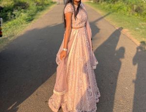 Pink Embellished Lehenga Choli