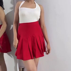 Red Tennis Skirt