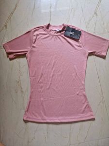 Round Neck Fitted Top