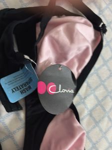 Vintage Pink &amp; Black Bra