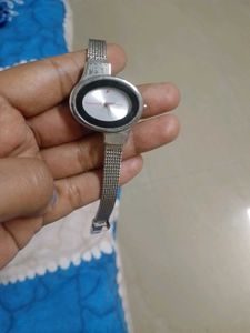 Fastrack Silver Watch For Women