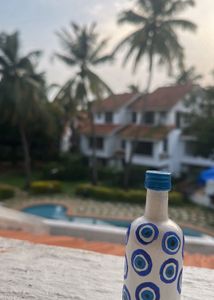 Hand-Painted Evil Eye Bottle