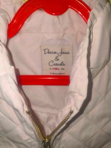 Beige Quilted Sleeveless Vest