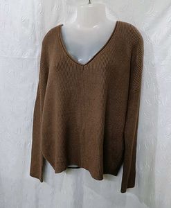 Premium V-Neck Knit Sweater 🤎