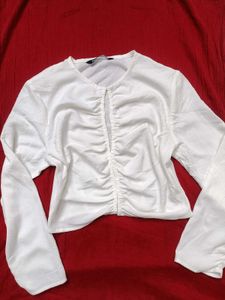 Zaraa Front Ruched Top