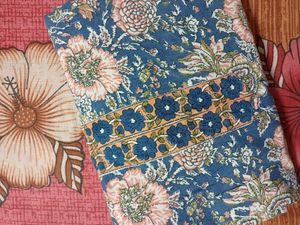 Blue Floral short kurti