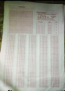 OMR Answer Sheet - Practice Only