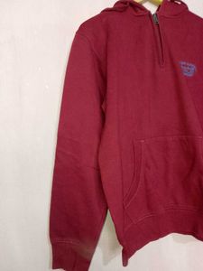 Maroon Pullover Hoodie with cap