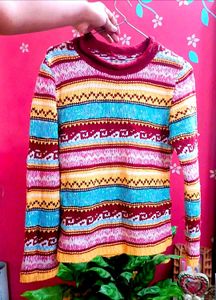 Colorful Knitted Sweater💐