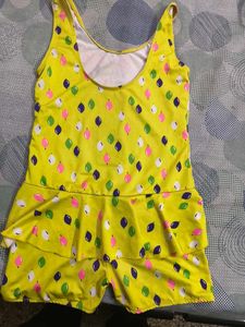 Cute Yellow Swimsuit for 4-6; years girl