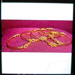 GOLD PLATED BANGLE ( Pair of 3 )