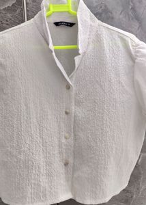 White Puff Sleeve Top