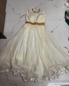 White Frill Gown