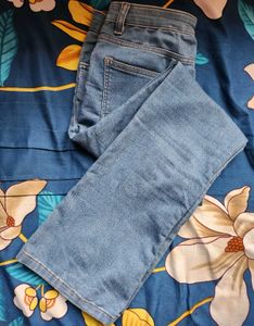 Light Wash High-Waisted Flare Jeans