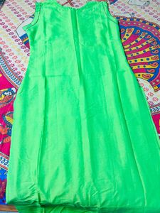 Neon Green Casual Kurti