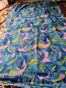 Blue Floral Saree
