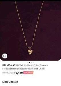 PALMONAS Heart Necklace