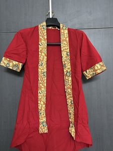 Red Floral Kimono Shrug