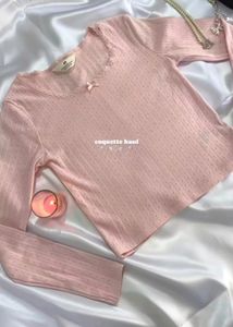 HnM Coquette Imported Pink Top