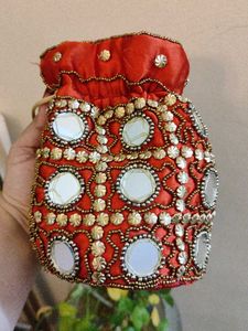 mirror work potli