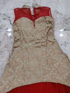 Red &amp; Gold Party Dress