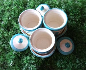 Ceramic Material Salt, Sugar, Pepper Container