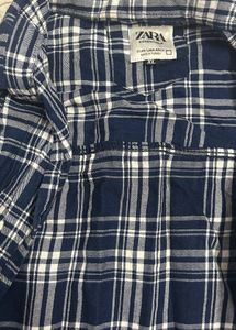Zara Essentials Plaid Shirt
