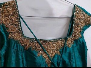 Emerald Green Anarkali Gown