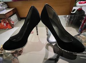 Heeled Black&amp;Siver Rare Bellies EU39