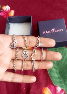 10 OXIDISED RINGS
