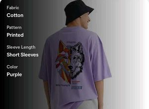 Graphic Wolf Tee - Wild Young &amp; Free
