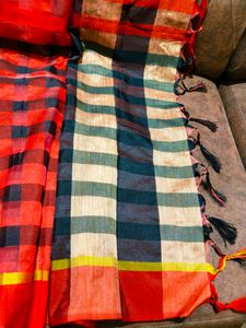 Red And Black Saree