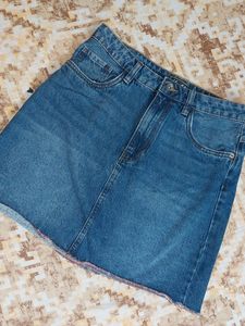 Blue Denim Skirt