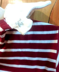 Sassy Red And White Stripped Crop Top