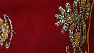 Offer  For Today    Red Partywear Saree Sare