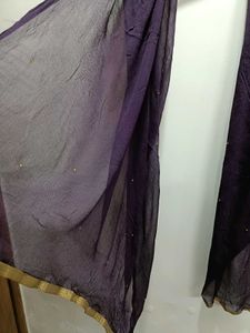Pure Chiffon Dupatta With Beautiful Zari Boarder