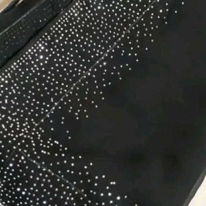 Elegant Black Embellished Saree