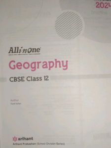 Arihant Geography Refrence Book For Class 12