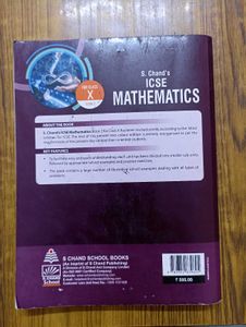 ICSE Class 10th S Chand Mathematics Book