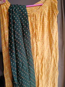 Green Kurta Pant Set