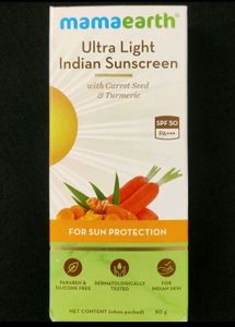 Mamaearth Ultra Light Indian Sunscreen Spf 50 PA +++
