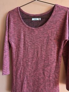 Burgundy Casual Top