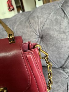 Charles &amp; Keith Burgundy Saddle Bag
