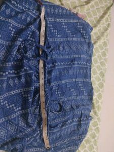 BOGO Printed Blue Sleeveless Dress/Top