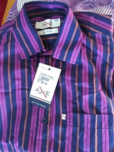 Stripped Size Half Hand Shirt