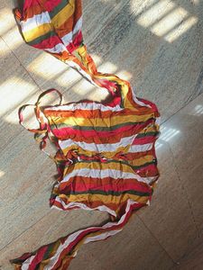 Striped Spaghetti Strap Top