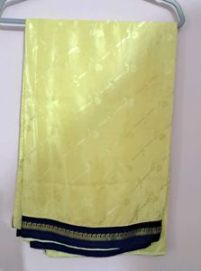 Lemon Yellow Saree