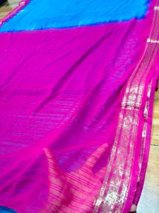 Blue &amp; Pink Saree